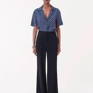 Diane Von Furstenberg Nolan Crepe Viscose Pants - 4